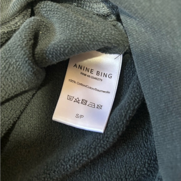 Anine Bing City Love Sweatshirt in Charcoal - Picture 10 of 10